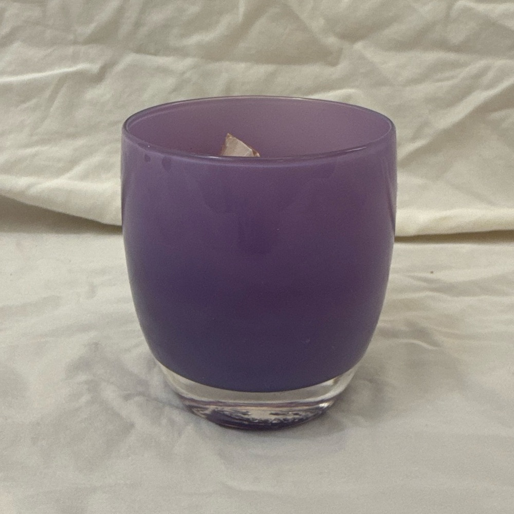 GLASSY BABY - Purple (Sweet Pea) Glass Candle Holder